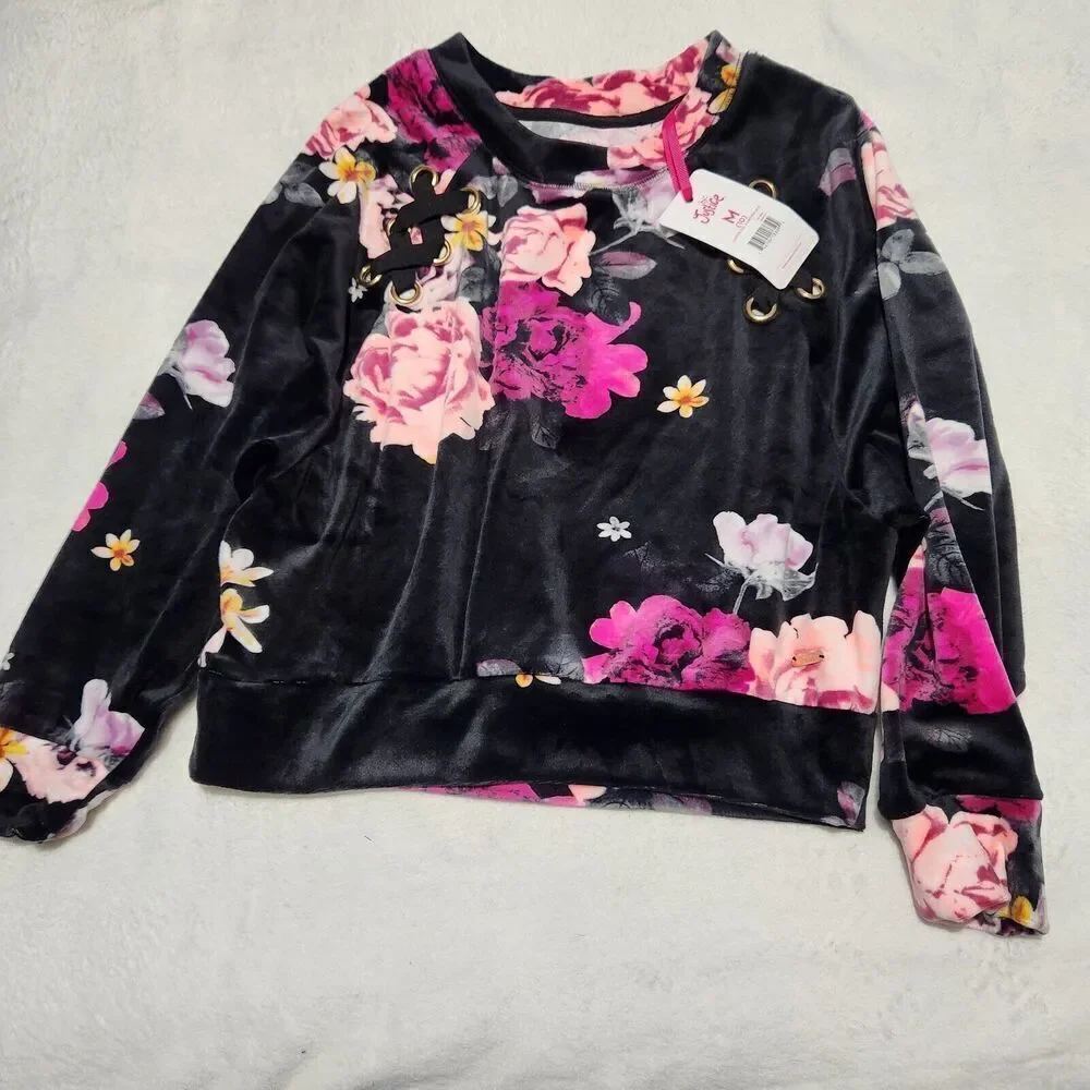 Justice Sweater For Girl's Size Medium Crewneck Super Soft